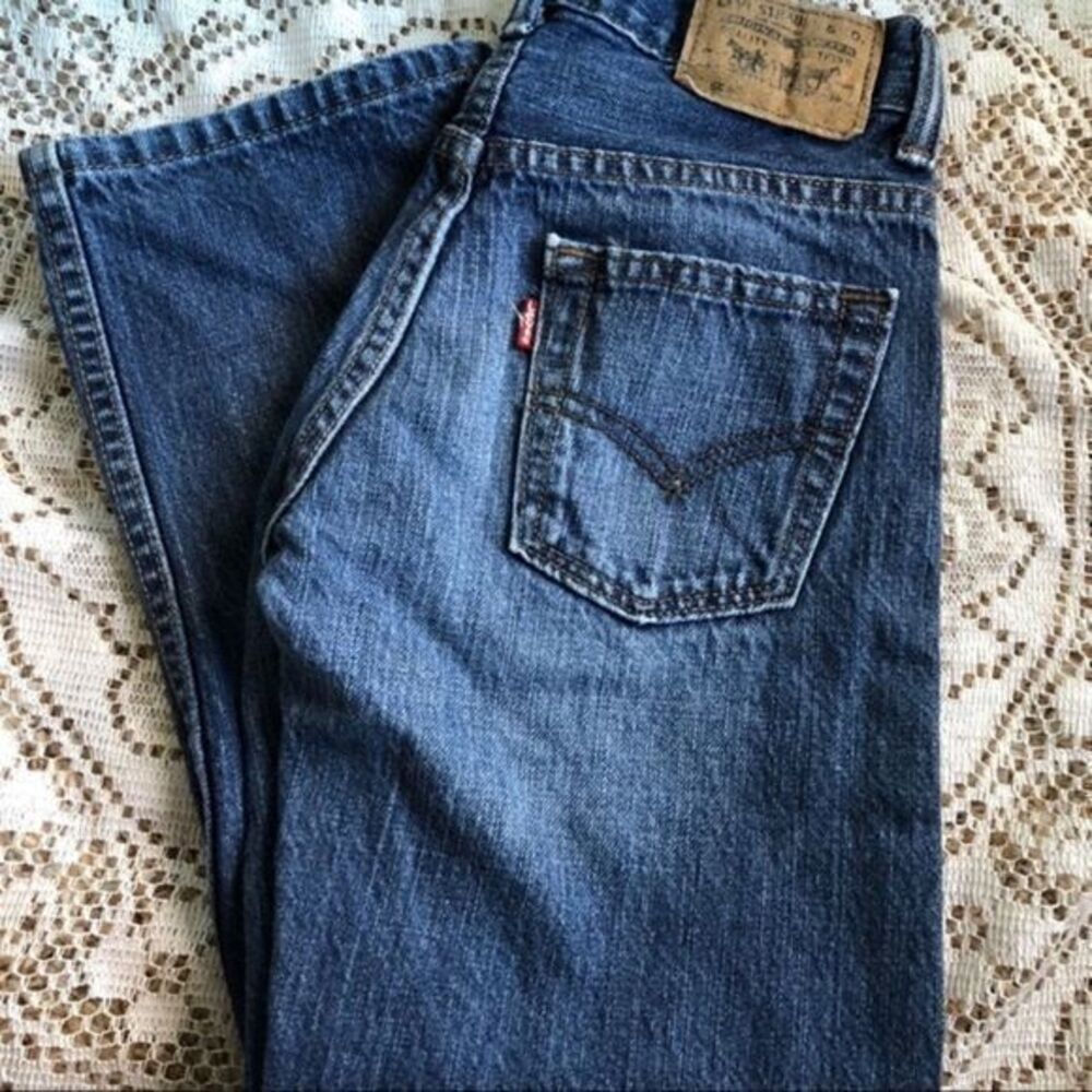 Levi’s 505 boys 24x22 blue jeans